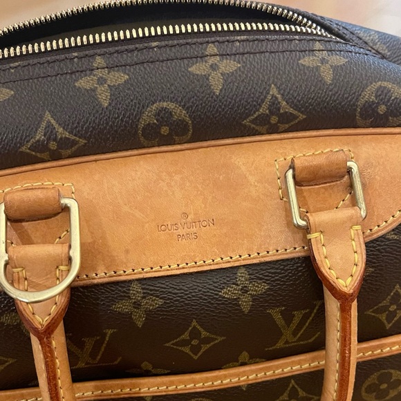 [LOUIS VIUTTON] MONOGRAM DEAUVILLE HANDBAG w/lock key dust bag - Picture 8 of 11